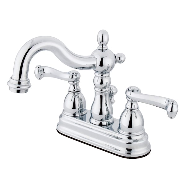 KS1601FL 4" Centerset Bathroom Faucet, Polished Chrome